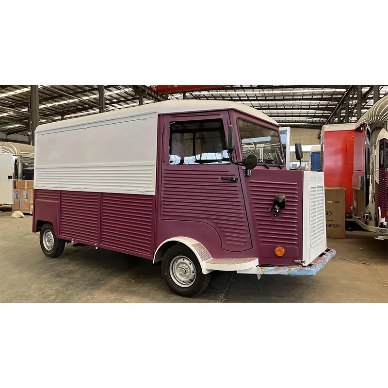 Vintage H-Van stílusú élelmiszer teherautó