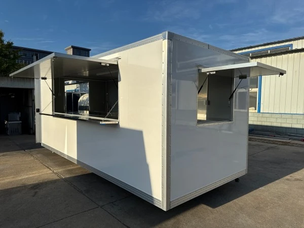 Heavy-Duty Steel Outdoor Street Food Kiosk